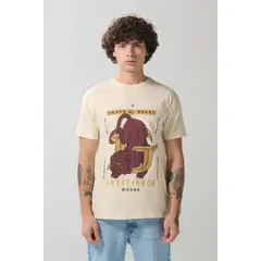 KOAJ - Camiseta de Harry Potter kaki con cuello redondo Hombre