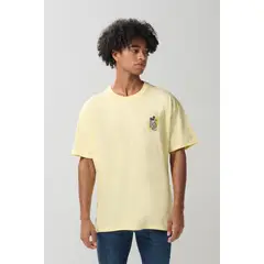 KOAJ - Camiseta oversize amarilla de Mickey con manga corta Hombre