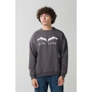 KOAJ - Buzo cuello redondo con estampado de Death Note Hombre