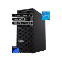 LENOVO - Pc Thinkstation Intel Core I5-13500 Vpro Ram 64Gb Ssd 1Tb + Hdd 1Tb Win11 Pro