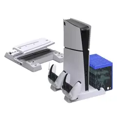 GENERICO - Base Multifuncional Para PS5 Con Ventilador Y Cargador Dual