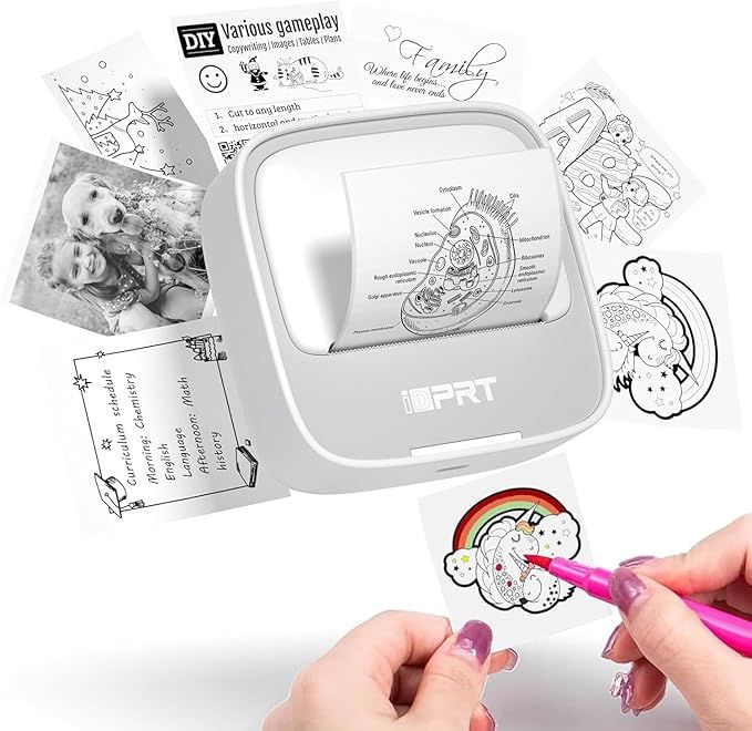 Imagen de Impresora Térmica De Etiquetas Imágenes Idprt S1 + 1 Rollo