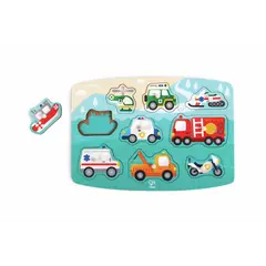 HAPE - ROMPECABEZAS DE ENCAJAR VEHÍCULOS DE EMERGENCIA