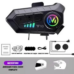 SKY - Intercomunicador V10 Bluetooth Moto Casco No Generico