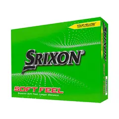 SRIXON - Bolas de golf Soft Feel Amarillas.