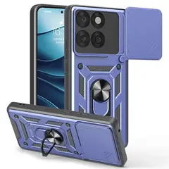 GENERICO - Funda Estuche Slider Compatible Con Motorola Edge 60 Y 60 Fusion Azul