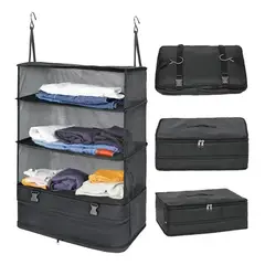 GENERICO - Estante Organizador Equipaje Viaje Colgante Closet Portátil