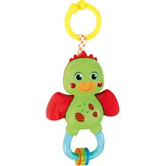 CLEMENTONI - Juego Sensorial Sonajero Dragón Mordedor Para Bebés