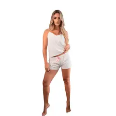 ADRIANA ARANGO - PIJAMA PANTALON CORTO 3 PIEZAS KIMONO BLUSA SHORT