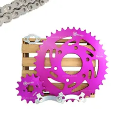 GENERICO - Kit Arrastre Ns 200 Especial Piñones Fucsia Cassarella