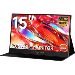 GENERICO - Monitor portátil para portátil de 15 pulgadas FHD 1080P, USB-C/HDMI