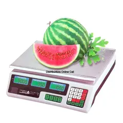 DIGITAL - Báscula Comercial Recargable 40kg Precio x Kilo