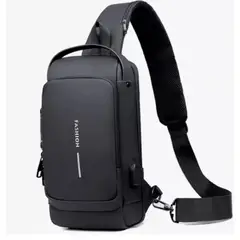 GENERICO - Bolso Antirrobo Terciado Seguridad Maleta Morral Urbano Usb