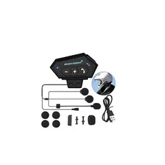 SKY - Ntercomunicador Auriculares Casco Bluetooh Bt12 Moto Musica