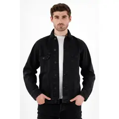 TENNIS - Chaqueta oversize negro para hombre