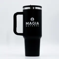 MAGIA NATURAL - Vaso Térmico en Acero Negro 1200ml -