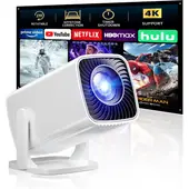 GENERICO - Mini Proyector 1080P Full HD 4K Rotación 270° Portátil