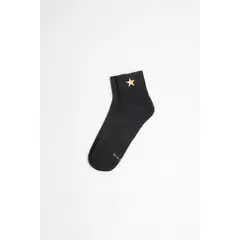KOAJ - Medias unicolores cortas con diseño de estrella MUJER