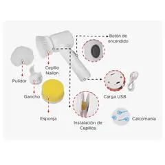 GENERICO - Cepillo De Limpieza Eléctrico Nuevo