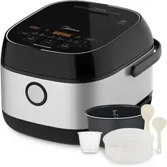 MIDEA - Olla arrocera 3L inducción 6 tazas tecnología fuzzy