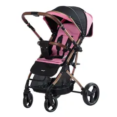 EBABY - Coche Maleta Reversible Rudi Rosa