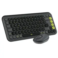 LOGITECH - Combo Teclado Y Mouse Bluetooth Pop Icon Grafito