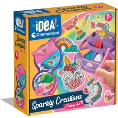 CLEMENTONI - Juego Creativo Fantasía Con Gemas Brillantes Para Niños