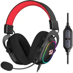 REDRAGON - Diadema Gamer 7.1 H510-RGB Zeus X Con Micrófono NEGRO