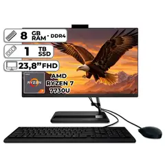 LENOVO - TODO EN UNO AMD RYZEN 7-7730U 8GB RAM 1TB SSD 238″ FHD