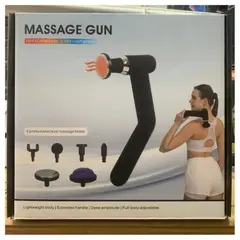 GENERICO - Pistola Masajeador Con Mango Extensor Fascial Gun De Frío Y Calor