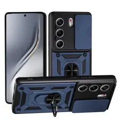 GENERICO - Funda Protector Cámara Slider Compatible Tecno Camon 40 Pro 5G Azul