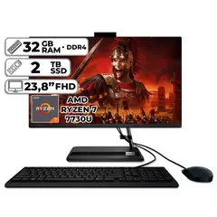 LENOVO - TODO EN UNO AMD RYZEN 7-7730U 32GB RAM 2TB SSD 238″ FHD