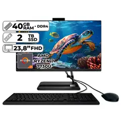 LENOVO - TODO EN UNO AMD RYZEN 7-7730U 40GB RAM 2TB SSD 238″ FHD