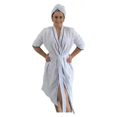 SACATE - Toalla Salida de baño dama + toalla cabello - Secado Sencillo