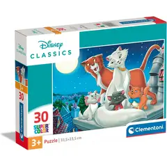 CLEMENTONI - Rompecabezas 30 Piezas Disney Los Aristogatos Para Niños
