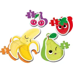 CLEMENTONI - Rompecabezas Progresivo Frutas 14 Piezas Para Niños