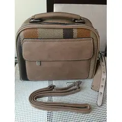 GENERICO - Bolso cafe en Cuero sintetico