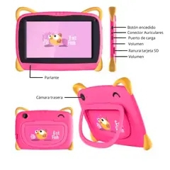 KRONO - Tablet Kids + 32gb Ideal Para Aprender Jugando