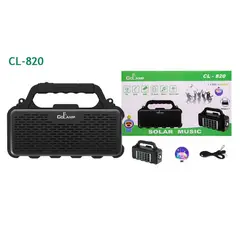 GENERICO - Radio portátil con panel solar CL-820