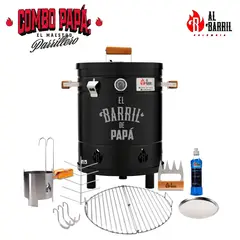 AL BARRIL - Combo Día del Padre: Barril Asador 20 lb + Personalizado + Accesorios