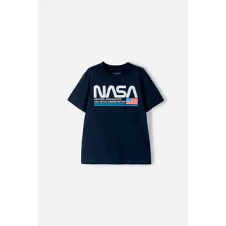 NASA - Camiseta manga corta azul para niño