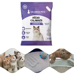 GENERICO - Calabaza Pets Arena para Gatos Aroma Lavanda