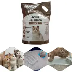 GENERICO - Calabaza Pets Arena para Gatos Aroma Café