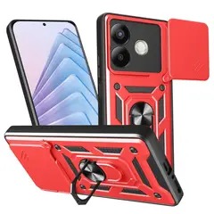 GENERICO - Funda Estuche Case Slider Compatible Con Oppo A5 Pro Rojo