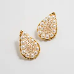 ENIGMA - Aretes Topo Silueta Dorado