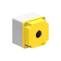 LOVATO - CAJA METALICA ESTACION DE MANDO 1 ELEMENTO AMARILLA