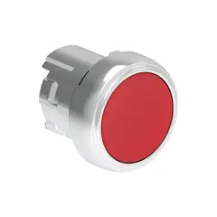 LOVATO - PULSADOR ROJO METALICO LPSB-104+BLOQUE DE CONTACTO NA