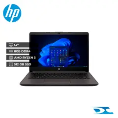 HP - Portátil 245 G10 AMD RYZEN 3 / 8GB/ 512GB SSD/14” /FREE