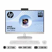 HP - AIO 27-cr0011la FHD IPS AMD Ryzen™ 7-7730U RAM 16GB DDR4 512GB SSD Blanco W11