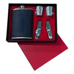 GENERICO - Mini Estuche Whiskera Licorera Acero Inoxidable Personal